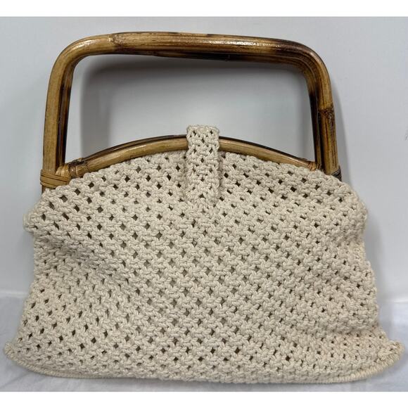 Vintage Macrame Groskopf's Department Store Bag / Purse - Picture 3 of 8